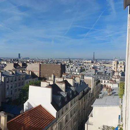 Flat With Tour Eiffel View And Montmartre Apartment Paris Exterior photo