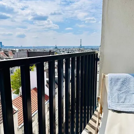 Flat With Tour Eiffel View And Montmartre Apartment Paris Exterior photo